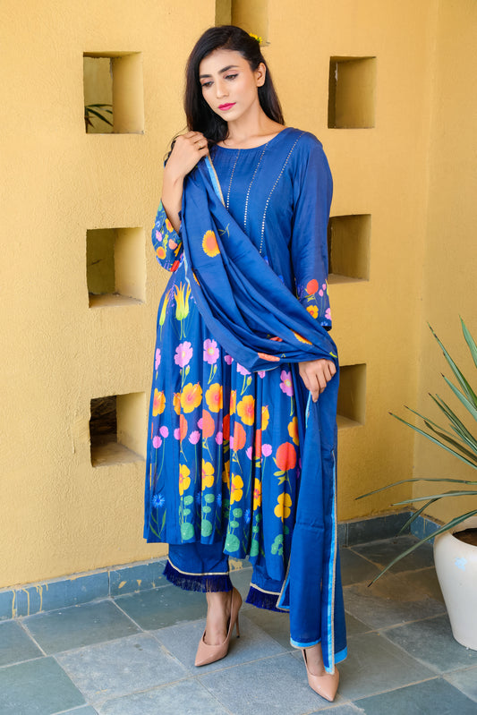 Blue Floral Kalidar