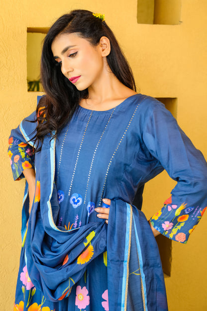 Blue Floral Kalidar
