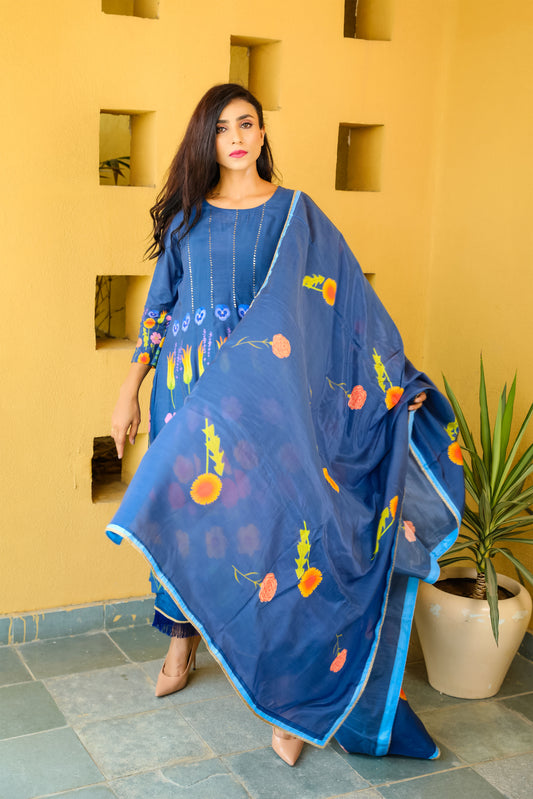 Blue Floral Kalidar