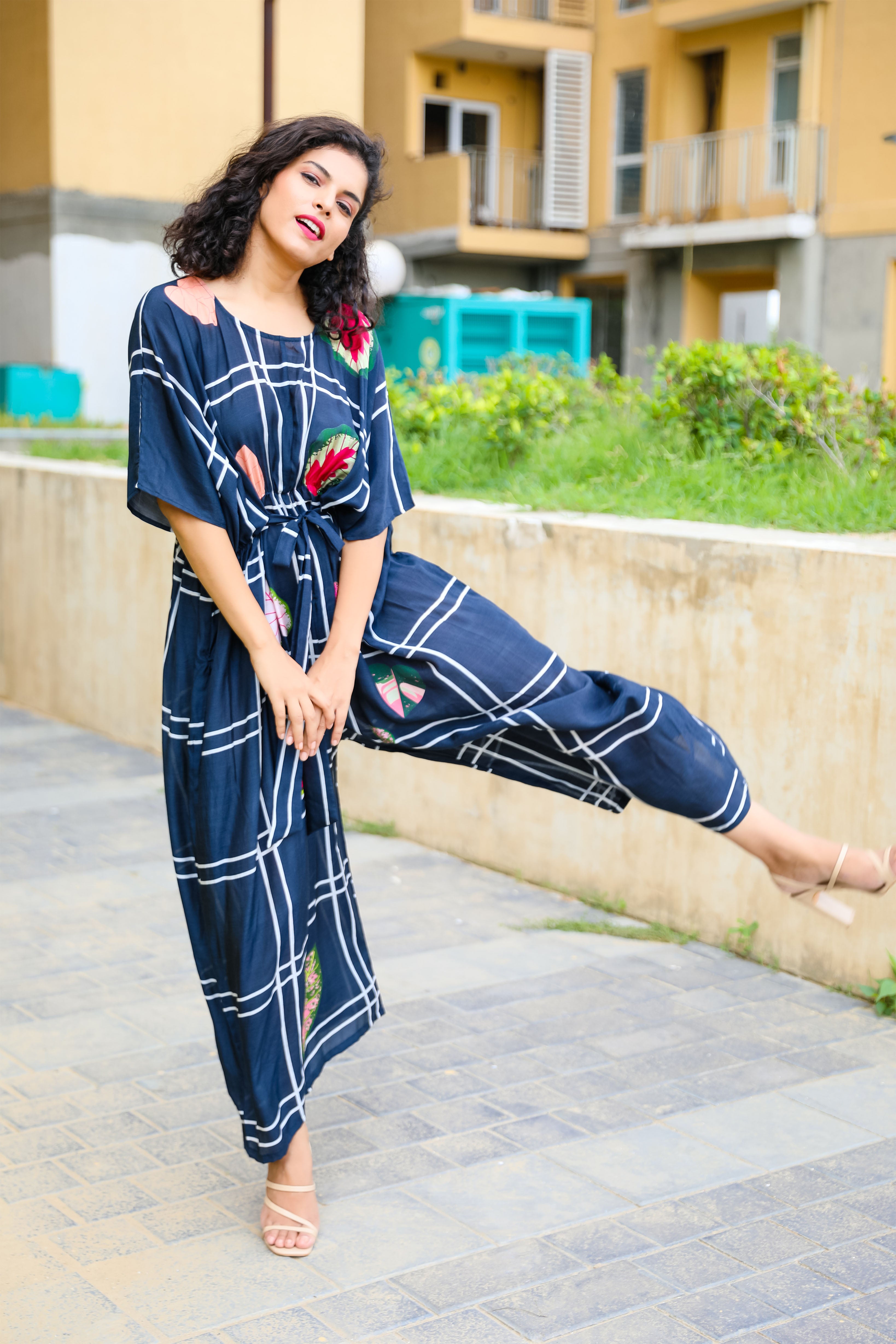 Jumpsuit - Leaf Print